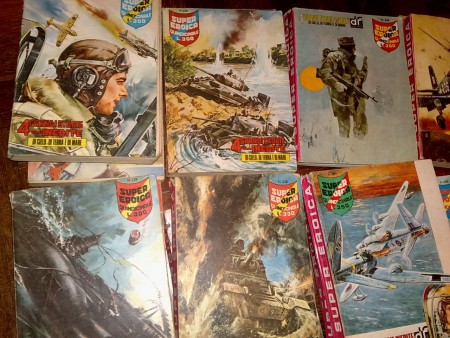FUMETTI LOTTO GUERRA D'EROI BAZOOKA SUPER EROICA RAF E ALTRI 